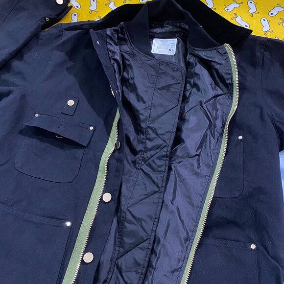 Sacai x Carhartt Black Workwear Jacket Men's Size L - Picture 11 of 11